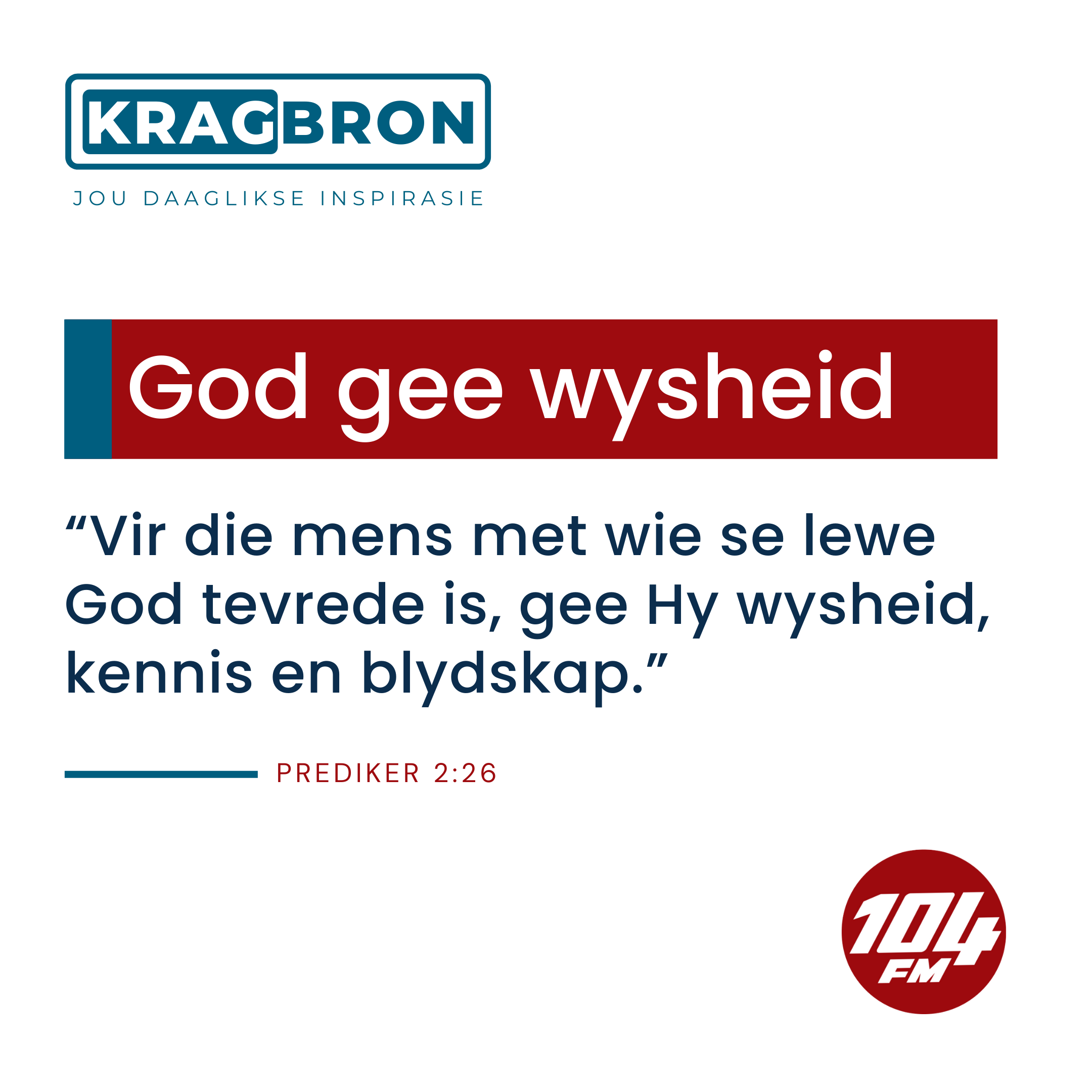 God gee wysheid I Prediker 2:26